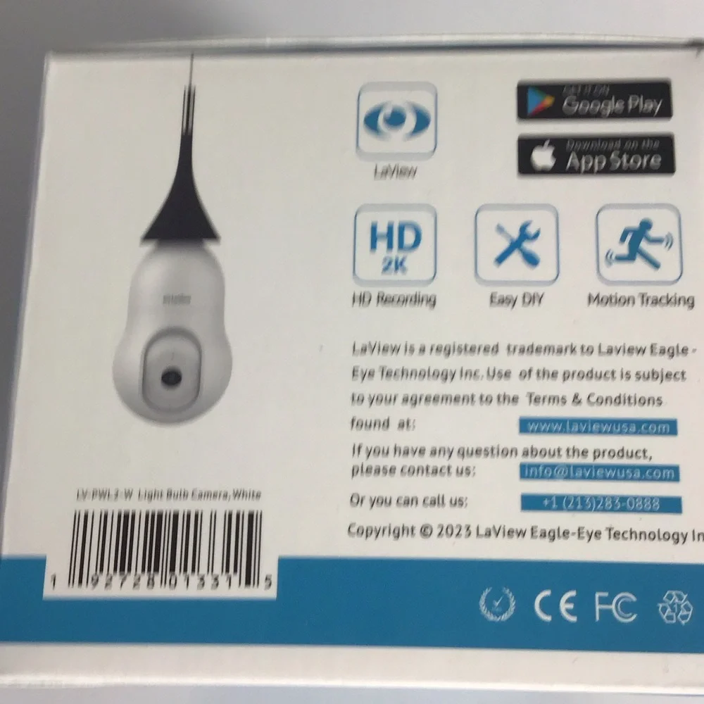 LaView Wi-Fi Smart IP Bulb Security Camera